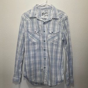 Kirra Long Sleeve Button Up Shirt, Size M